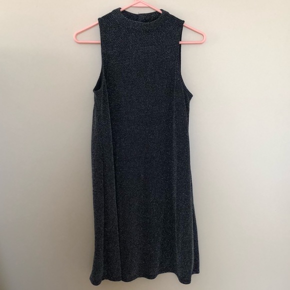 high neck black and silver dress - Picture 2 of 4